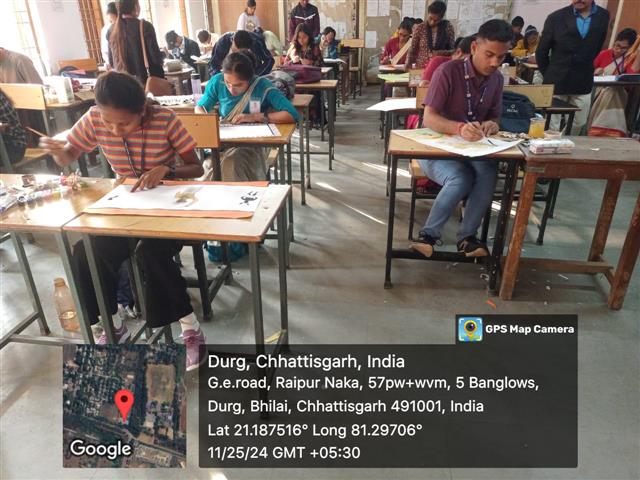Govt. Rani Durgawati College WadrafNagar - चित्रकला _ अंर्तमहाविद्यालयीन युवा उत्सव